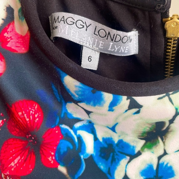 Floral Maggy London shift dress size 6 - Picture 2 of 3